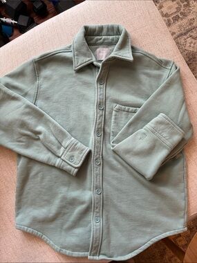Aritzia Tna Cozy Fleece Boyfriend Button-Up Shacket jacket size Small